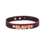 BDSM Alloy Letters Collar,Sex PU Choker,Adjustable Length,Rhinestone Craftsmanship For Couples Role-Play - Image 2