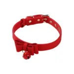 BDSM Three-Color Bow Bell Collar, PU Material, Suitable for Cute Role-Play, Adult Sexual Play Toys - Image 2