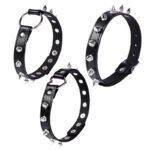 BDSM Punk Gothic Style Studded Collar, PU Material, Suitable for Various Gatherings, Adult Sex Toys, BDSM Games