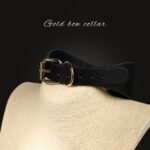 BDSM Bow Restraint Collar with Metal Lead Chain, PU Material Choker,For Couples Role-Play, Adult Sex Toys, BDSM Gatherings - Image 5