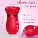 Nevaeh – 4IN1 Mouth Sucking Vibrator 10 Tongue Licking 3 Auto & 1 Manual Sucking Clit Nipple G Spot Vibrators - Image 3